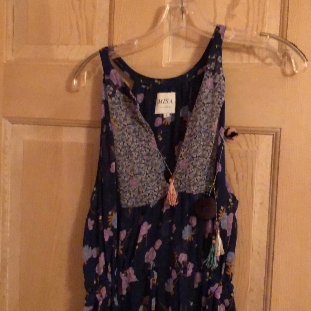 Misa Los Angeles Navi dress navy/purple Sz large